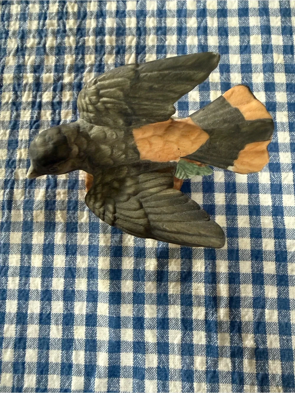 Vintage Porcelain Bird Figurine: Rare Collectible Sculpture for Home Decor